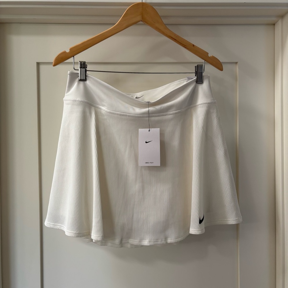 NWT Nike NikeCourt Advantage Dri-FIT Tennis Skirt White L